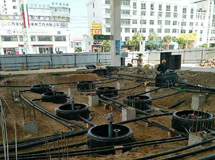 Manhole for HDPE pipelines in gas station