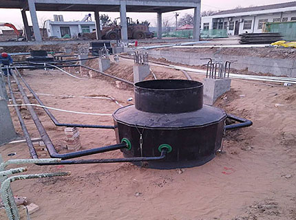 Manhole for HDPE pipelines in gas station